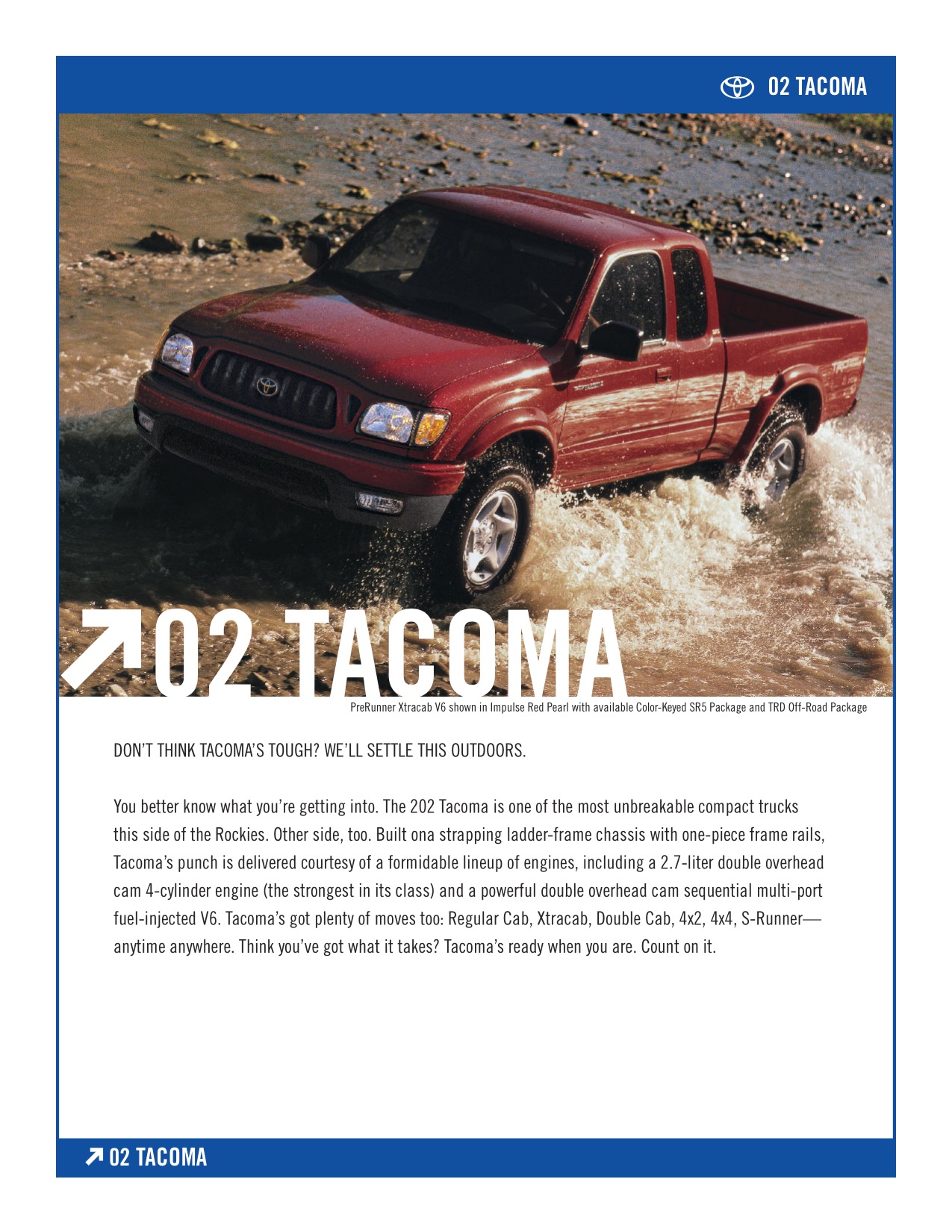 2002 Toyota Tacoma Brochure